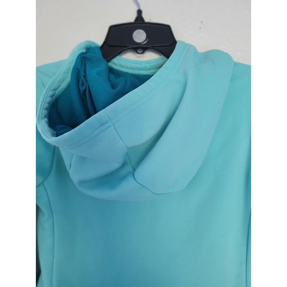 Nike Kids Dri Fit Teal Turquoise Hoodie Sweatshirt Pullover Size‎ M #4